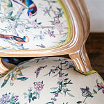 Стул из массива бука бежевый с изображением птиц и цветов Beige Green Chinoiserie Birds Garden Chair варинант исполнения - 5 | Loft Concept в Липецке