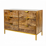 Комод с выдвижными ящиками и фактурным фасадом Termite варинант исполнения - 3 | Loft Concept в Липецке