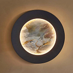 Бра в форме диска черного цвета Borders of Black варинант исполнения - 4 | Loft Concept в Липецке