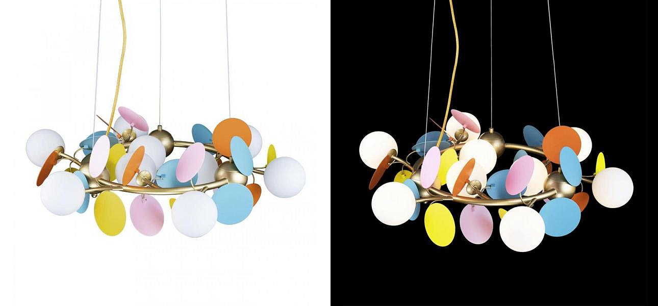 Люстра MATISSE Chandelier circle multicolor диаметр 70 Люстра MATISSE Chandelier circle multicolor диаметр 70 - Loft-Concept в Липецке