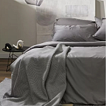 Плед из шерсти мериноса серого цвета 130×180 см Gray Waves варинант исполнения - 7 | Loft Concept в Липецке