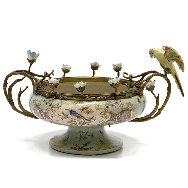 Чаша Bowl Forget-me-not Голубой пастельный Бронза Чаша Bowl Forget-me-not Голубой пастельный Бронза в Липецке | Loft Concept