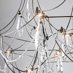 Люстра с каркасом из тонких металлических нитей и хрустальными подвесками Crystal Metal Threads Chandelier 60 варинант исполнения - 2 | Loft Concept в Липецке