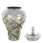 Ваза из стекла с крышкой и декоративными узорами Chinoiserie Ceramics варинант исполнения - 1 | Loft Concept в Липецке