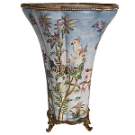 Фарфоровая ваза с изображением попугаев Eden Garden варинант исполнения - 2 | Loft Concept в Липецке