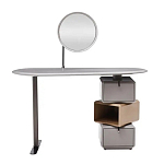 Консоль с зеркалом и  3-мя вращающимися ящиками Eloida варинант исполнения - 1 | Loft Concept в Липецке