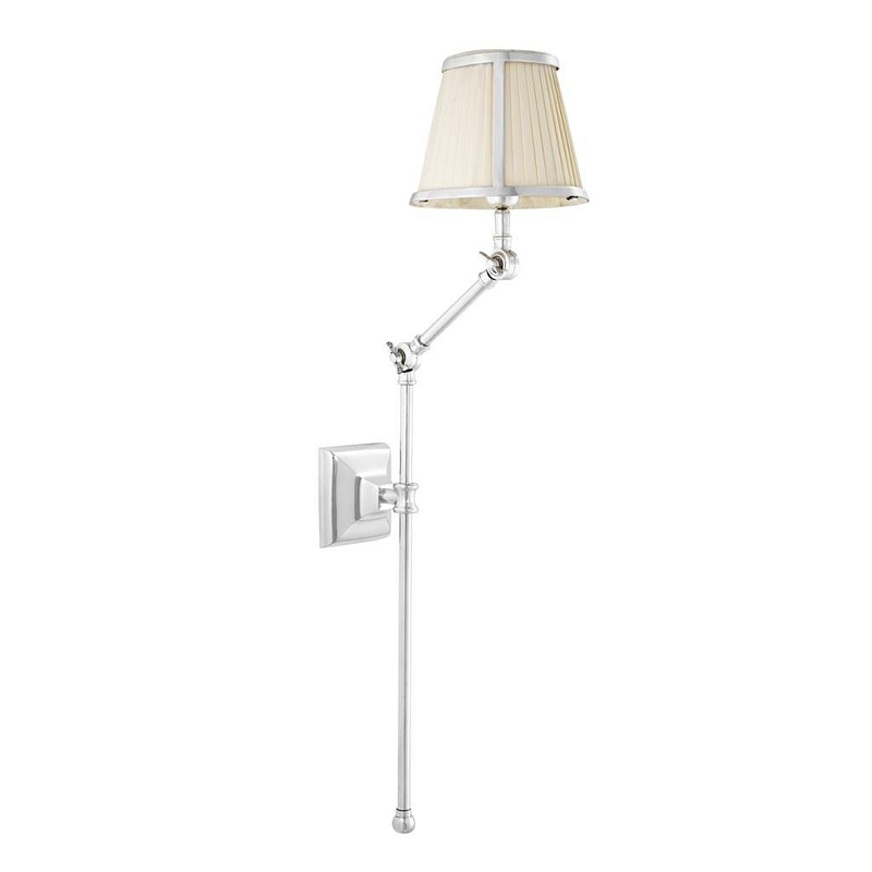 Бра Wall Lamp Brunswick Silver Серебряный Кремовый Черный Бра Wall Lamp Brunswick Silver Серебряный Кремовый Черный в Липецке | Loft Concept