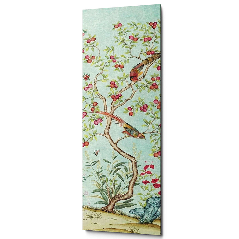 Постер Blue Chinoiserie 2 Голубой пастельный Постер Blue Chinoiserie 2 Голубой пастельный в Липецке | Loft Concept