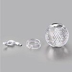 Настольная лампа с прозрачным шарообразным плафоном на цилиндрической подставке Crystal Globule варинант исполнения - 7 | Loft Concept в Липецке