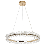 Кольцевая люстра с хрустальным декором Rowan Crystal Ring Horizontal Chandelier варинант исполнения - 4 | Loft Concept в Липецке