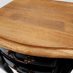 Тумба прикроватная из массива березы с 2-мя ящиками в стиле прованс Vintage варинант исполнения - 6 | Loft Concept в Липецке