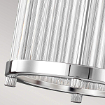 Подвесной светильник цвета хром с рифленым стеклянным цилиндрическим плафоном в современном стиле Feiss варинант исполнения - 6 | Loft Concept в Липецке