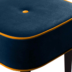 Квадратный мягкий пуф на черных ножках Winton Pouf Square варинант исполнения - 4 | Loft Concept в Липецке