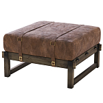 Пуф Duncan винтажная коричневая кожа  варинант исполнения - 2 | Loft Concept в Липецке