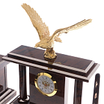 Настольный письменный набор из природного камня обсидиана с декором в виде орла Golden Eagle варинант исполнения - 2 | Loft Concept в Липецке