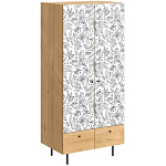 Шкаф с принтом Floral notes варинант исполнения - 1 | Loft Concept в Липецке