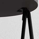 Стол приставной с 2-мя круглыми столешницами цвета антрацит ESSEL SIDE TABLE ANTHRACITE варинант исполнения - 1 | Loft Concept в Липецке