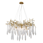 Люстра подвесная с прозрачными подвесками в форме капель Droplet Chandelier варинант исполнения - 3 | Loft Concept в Липецке