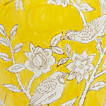 Настольная лампа желтая с изображением белых птиц Flight Among Acacia варинант исполнения - 6 | Loft Concept в Липецке