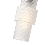 Подвесной светильник со стеклянным рифленым плафоном цилиндрической формы Eliara 13 варинант исполнения - 8 | Loft Concept в Липецке