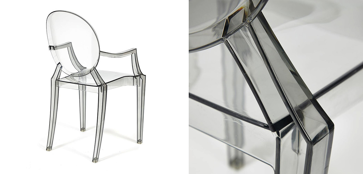 Стул Transparent Chair серый Стул Transparent Chair серый - Loft-Concept в Липецке