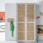 Шкаф с двумя дверцами из плетеного ротанга Tomio Wicker Furniture варинант исполнения - 9 | Loft Concept в Липецке