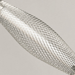 Люстра круглая каскадня с 5-ю плафонами из металлической сетки Mesh Lampshade Lighting варинант исполнения - 7 | Loft Concept в Липецке