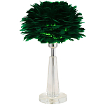 Настольная лампа с перьями Plumage Green Table Lamp варинант исполнения - 1 | Loft Concept в Липецке