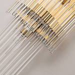 Бра с золотистым основанием и прозрачными трубками Nembus варинант исполнения - 3 | Loft Concept в Липецке