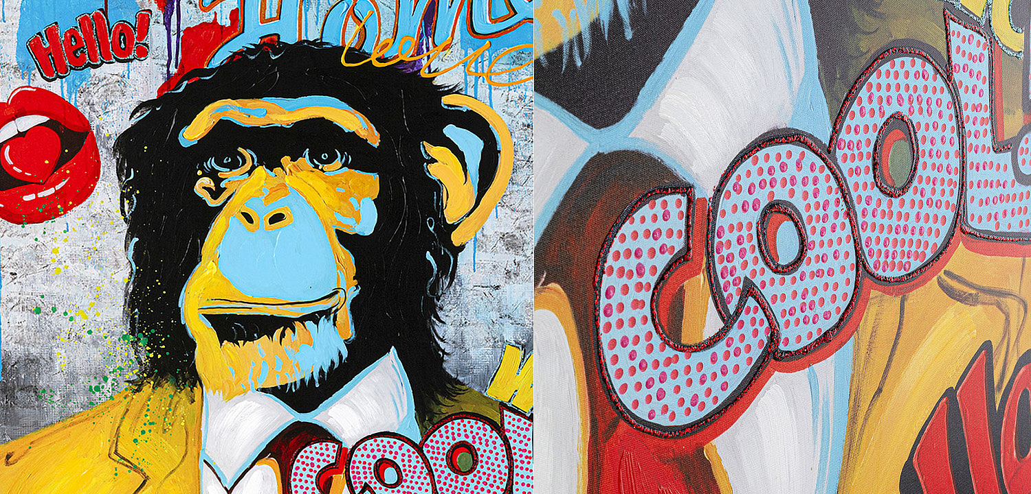 Картина Monkey multicolor Картина Monkey multicolor - Loft-Concept в Липецке
