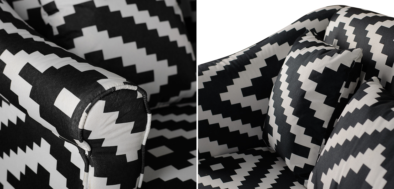 Диван KELIM Ornament black and white sofa Диван KELIM Ornament black and white sofa - Loft-Concept в Липецке