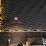 Гипсовая 3D Панель FIN варинант исполнения - 1 | Loft Concept в Липецке