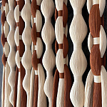 Дизайнерский Декор на стену с кисточками из хлопковых нитей wall panel Thread brushes варинант исполнения - 2 | Loft Concept в Липецке