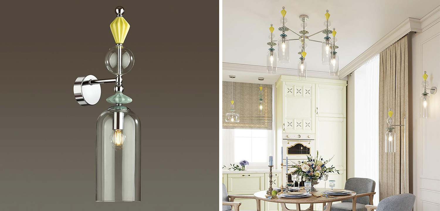 Бра Iris Glas wall lamp B chrome Бра Iris Glas wall lamp B chrome - Loft-Concept в Липецке
