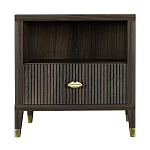 Прикроватная тумбочка с полкой Elsa Dreams Walnut  варинант исполнения - 6 | Loft Concept в Липецке