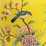 Настольная лампа желтая с изображением птиц Slip Away варинант исполнения - 6 | Loft Concept в Липецке