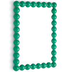 Настенное зеркало в зеленой раме Nya Green Mirror варинант исполнения - 2 | Loft Concept в Липецке