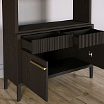 Стеллаж Primo с ящиками Темный орех варинант исполнения - 6 | Loft Concept в Липецке