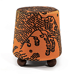 Пуф Wakonda Terracotta Tiger Mountain с Круглыми ножками  варинант исполнения - 4 | Loft Concept в Липецке