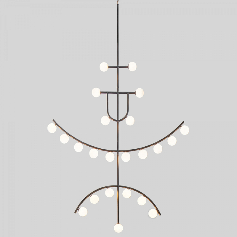 Люстра Fritz Hansen Chahdelier Черный Белый Люстра Fritz Hansen Chahdelier Черный Белый в Липецке | Loft Concept