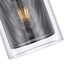 Подвесной светильник с сетчатым металлическим плафоном цилиндрической формы черный Metal Mesh варинант исполнения - 4 | Loft Concept в Липецке