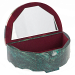 Шкатулка с мозаикой из натурального камня змеевик Stone Casket варинант исполнения - 2 | Loft Concept в Липецке