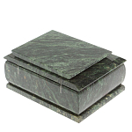 Шкатулка с зеркалом из натурального камня змеевик Stone Casket варинант исполнения - 5 | Loft Concept в Липецке