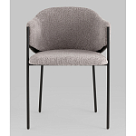 Стул Brace букле серый варинант исполнения - 4 | Loft Concept в Липецке