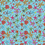 Stiletto Sideboard Blue nautical print варинант исполнения - 1 | Loft Concept в Липецке