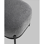 Пуф Стоун букле Fluffy темно-серый варинант исполнения - 3 | Loft Concept в Липецке