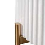 Тумбочка белая круглая с мраморной столешницей Thoroughbass варинант исполнения - 3 | Loft Concept в Липецке