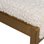 Стул барный букле бежевый с каркасом цвета матовое золото Tactility варинант исполнения - 3 | Loft Concept в Липецке