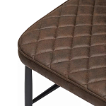 Стул с темно-коричневой обивкой из экокожи Benderson варинант исполнения - 6 | Loft Concept в Липецке