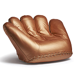 Дизайнерское кожаное кресло в форме руки Poltronova Joe Gold  Armchair варинант исполнения - 2 | Loft Concept в Липецке